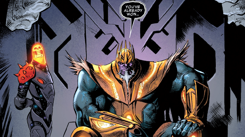 Illustration for article titled Thanos' Latest Ally Is a Wacky Cosmic Version of Ghost Rider